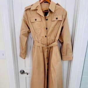 Vintage Trench Coat PBO International Size 11 Khaki Colored